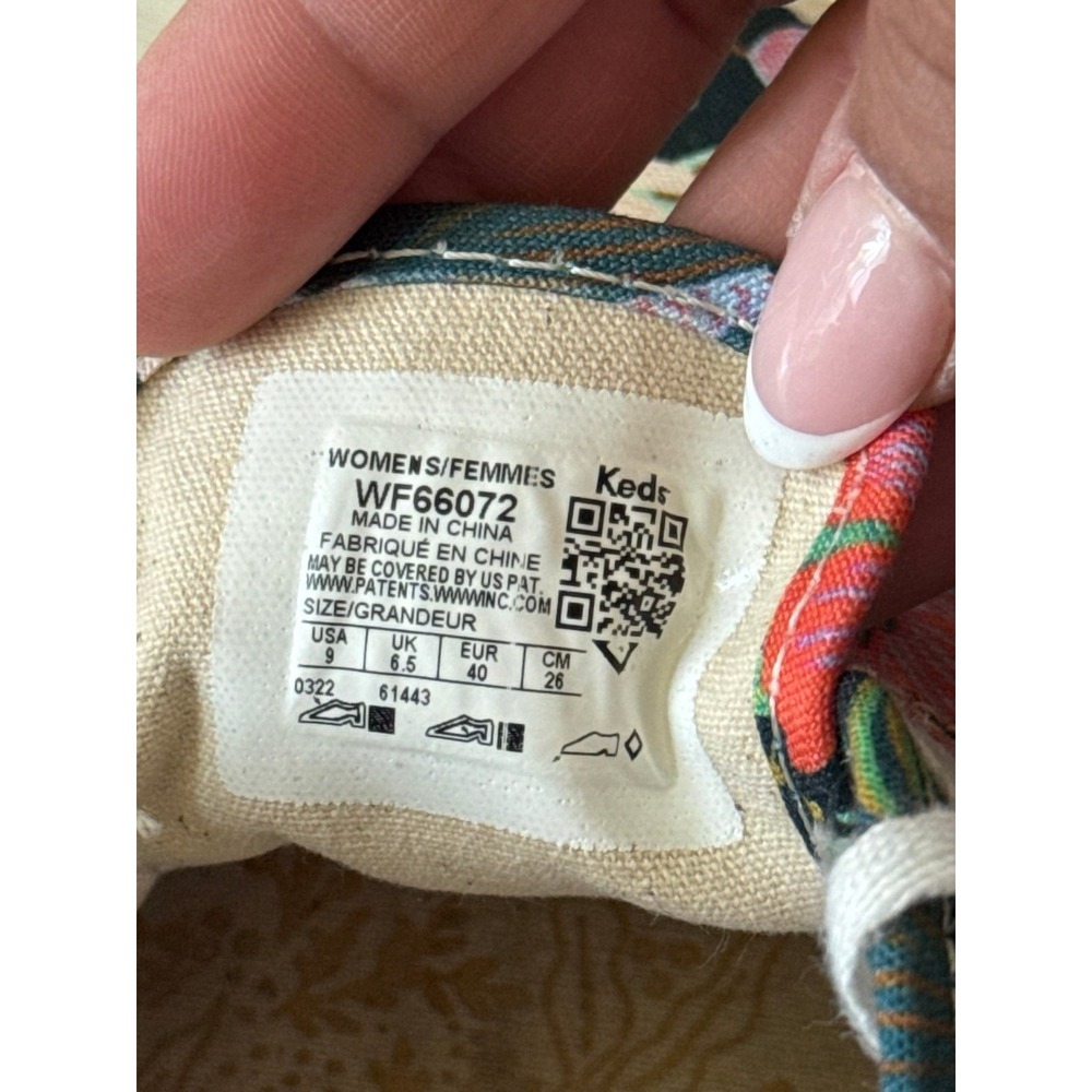 Keds x Rifle Paper Champion Dovecote blue floral summer sneakers - Picture 9 of 10